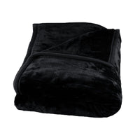 1000GSM Luxury Quality 2 Ply Mink Blanket Black 200 x 240 cm Home & Garden Kings Warehouse 