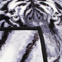 1000GSM White Tiger Luxury Quality 2 Ply Mink Blanket 200 x 240 cm Home & Garden Kings Warehouse 