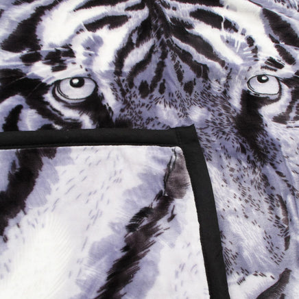 1000GSM White Tiger Luxury Quality 2 Ply Mink Blanket 200 x 240 cm Home & Garden Kings Warehouse 