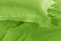 1000TC Tailored Single Size Green Duvet Quilt Cover Set Home & Garden Kings Warehouse 