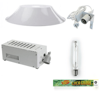 1000w HPS Grow Light Kit with Lucagrow Bulb and 900mm Deep Bowl Reflector Kings Warehouse 