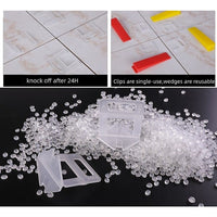 1000x Tile Leveling System Clips Levelling Spacer Tiling Tool Floor Wall 1.5 Kings Warehouse 