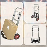 100kg Trolley Folding Hand Truck Sack Barrow Tools Kings Warehouse 
