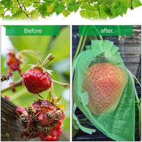 100PCS 15*20cm Fruit Net Bags Agriculture Garden Vegetable Protection Mesh Insect Proof Kings Warehouse 