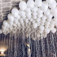 100PCS 5'' Latex Balloon Set Matt White Birthday Wedding Party Decoration Kings Warehouse 