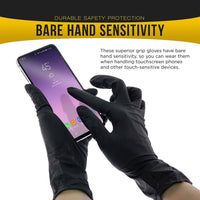 100x Nitrile Black Industrial Mechanic Tattoo Food Disposable Gloves Medium Kings Warehouse 