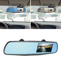 1080P Rear View Reversing Mirror 4.3'' Front And Rear DVR Car Dash Camera Dual Lens Kings Warehouse 