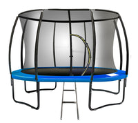 10ft Trampoline Free Ladder Spring Mat Net Safety Pad Cover Round Enclosure Blue Kings Warehouse 
