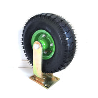 10Inch Fixed Castor Caster Pneumatic Tyres Tyre Wheel Trolley Cart Wheelbarrow Kings Warehouse 