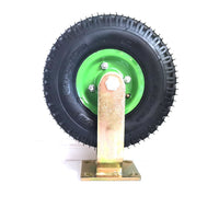 10Inch Fixed Castor Caster Pneumatic Tyres Tyre Wheel Trolley Cart Wheelbarrow Kings Warehouse 