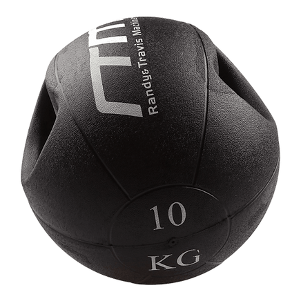 10kg Double-Handled Rubber Medicine Core Ball Sports & Fitness Kings Warehouse 