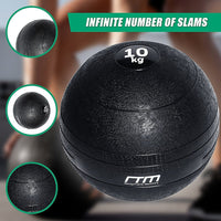 10kg Slam Ball No Bounce Crossfit Fitness MMA Boxing BootCamp Sports & Fitness Kings Warehouse 