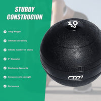 10kg Slam Ball No Bounce Crossfit Fitness MMA Boxing BootCamp Sports & Fitness Kings Warehouse 