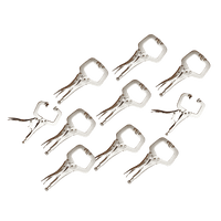 10pc Heavy Duty Steel C-Clamps 6" Mig Welding Locking Plier Vice Grip Tools Kings Warehouse 