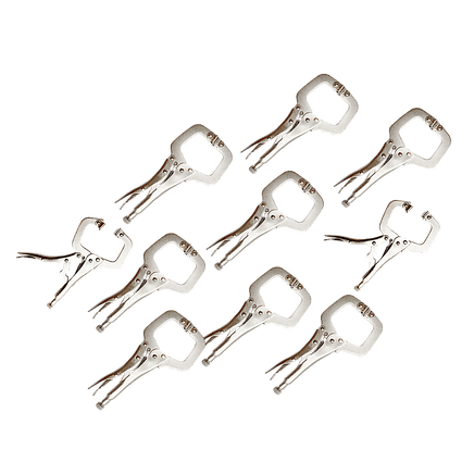 10pc Heavy Duty Steel C-Clamps 6" Mig Welding Locking Plier Vice Grip Tools Kings Warehouse 