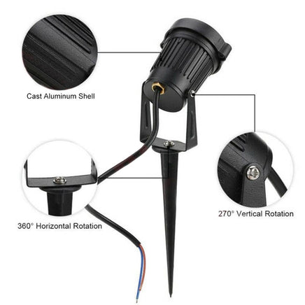 10PCS 12V LED Waterproof Outdoor Garden Spotlights Landscape Light Flood Lights Kings Warehouse 