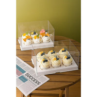 10Pcs Clear Dessert Boxes Cupcake Packing Boxes Bakery Cake Wrapping Boxes Home & Garden Kings Warehouse 