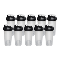 10x 700ml Protein Shaker Bottles – Gym Supplement Blender Mixer Shake Cups Sports & Fitness Kings Warehouse 