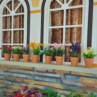 10x 8cm Flower Pot Pots Clay Ceramic Plant Drain Hole Succulent Cactus Nursery Planter Kings Warehouse 
