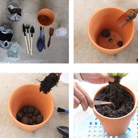 10x 8cm Flower Pot Pots Clay Ceramic Plant Drain Hole Succulent Cactus Nursery Planter Kings Warehouse 