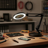 10X Magnifying Glass Desk Light Magnifier LED Lamp Reading Lamp With Base Home & Garden Kings Warehouse 