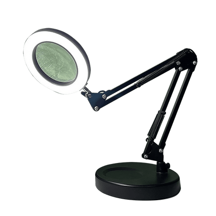 10X Magnifying Glass Desk Light Magnifier LED Lamp Reading Lamp With Base Kings Warehouse 