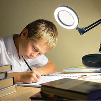 10X Magnifying Glass Desk Light Magnifier LED Lamp Reading Lamp With Base Kings Warehouse 