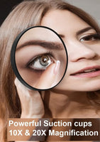 10X Magnifying Mirror and Eyebrow Tweezers Kit for Travel Kings Warehouse 