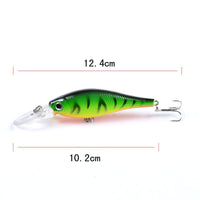10x Popper Minnow 10.2cm Fishing Lure Lures Surface Tackle Fresh Saltwater Kings Warehouse 