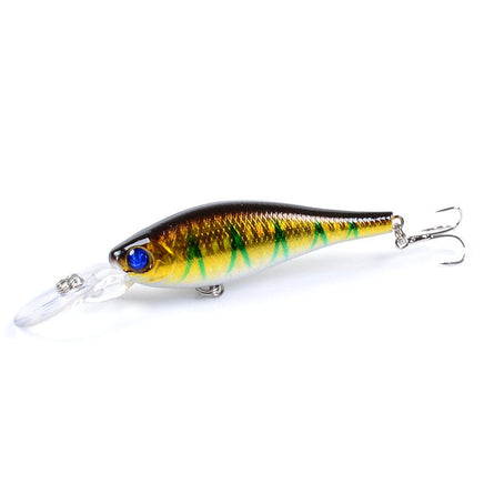 10x Popper Minnow 10.2cm Fishing Lure Lures Surface Tackle Fresh Saltwater Kings Warehouse 