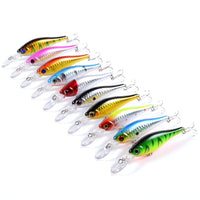 10x Popper Minnow 10.2cm Fishing Lure Lures Surface Tackle Fresh Saltwater Kings Warehouse 