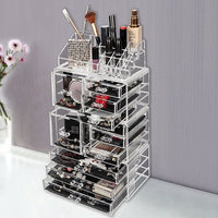 11 Drawers Clear Acrylic Tower Organiser Cosmetic jewellery Luxury Storage Cabinet Health & Beauty Kings Warehouse 