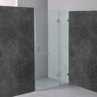 110 x 200cm Wall to Wall Frameless Shower Screen 10mm Glass By Della Francesca Kings Warehouse 
