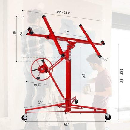 11FT Drywall Panel Lifter Gyprock Plasterboard Sheet Board Hoist Lift Tools Kings Warehouse 