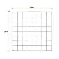 12 Cube Wire Grid Organiser Bookcase Storage Cabinet Wardrobe Closet White Furniture Kings Warehouse 