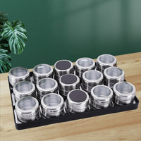 12 pcs Magnetic Spice Jars Containers Spice Tins Wall Mounted Stainless Steel Base New Home & Garden Kings Warehouse 