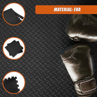 12 Tiles EVA Rubber Foam Gym Mat 60cm x 60cm 2.5cm Fitness Flooring Sports & Fitness Kings Warehouse 