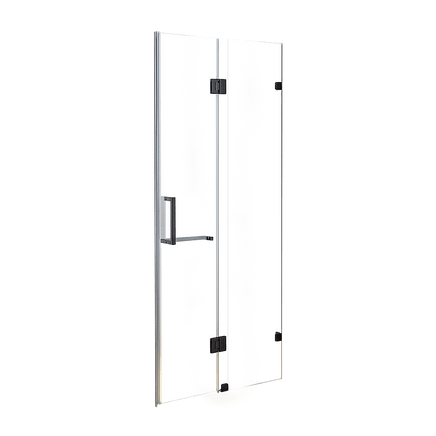 120 x 200cm Wall to Wall Frameless Shower Screen 10mm Glass By Della Francesca Kings Warehouse 