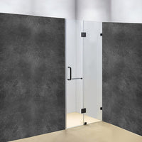 120 x 200cm Wall to Wall Frameless Shower Screen 10mm Glass By Della Francesca Kings Warehouse 