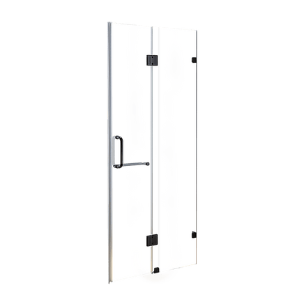 120 x 200cm Wall to Wall Frameless Shower Screen 10mm Glass By Della Francesca Kings Warehouse 