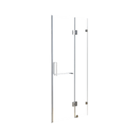 120 x 200cm Wall to Wall Frameless Shower Screen 10mm Glass By Della Francesca Kings Warehouse 