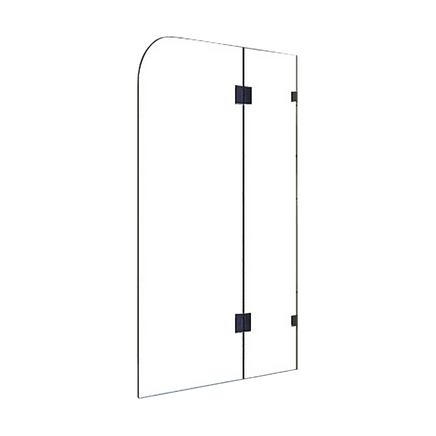 1200 x 1450mm Frameless Bath Panel 10mm Glass Shower Screen By Della Francesca Furniture Kings Warehouse 
