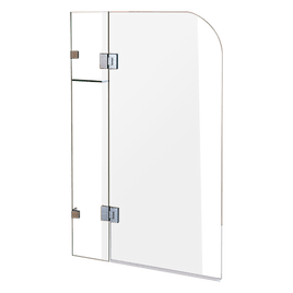 1200 x 1450mm Frameless Bath Panel 10mm Glass Shower Screen By Della Francesca Furniture Kings Warehouse 