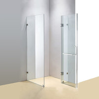 1200 x 700mm Frameless 10mm Glass Shower Screen By Della Francesca Kings Warehouse 