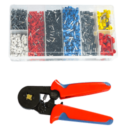 1200Pcs Bootlace Ferrule Crimper kit 0.25-10mm2 Cord End Ratchet Crimping Tool Tools Kings Warehouse 