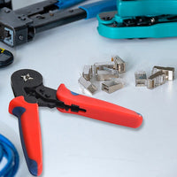 1200Pcs Bootlace Ferrule Crimper kit 0.25-10mm2 Cord End Ratchet Crimping Tool Tools Kings Warehouse 