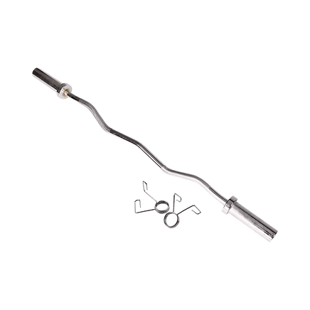 120cm Chrome Olympic EZ Curl Bar – Weightlifting Barbell for Home Gym & Bodybuilding Sports & Fitness Kings Warehouse 