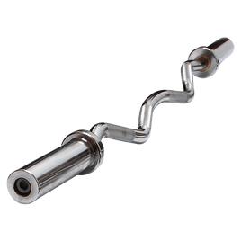 120cm Chrome Olympic EZ Curl Bar – Weightlifting Barbell for Home Gym & Bodybuilding Sports & Fitness Kings Warehouse 