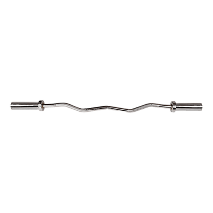 120cm Chrome Olympic EZ Curl Bar – Weightlifting Barbell for Home Gym Training Sports & Fitness Kings Warehouse 