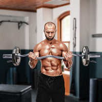 120cm Chrome Olympic EZ Curl Bar – Weightlifting Barbell for Home Gym Training Sports & Fitness Kings Warehouse 